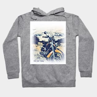 Motorbike on Road Hoodie